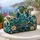 Sea Turtle Tropical Waves And Plumeria For Beach Getaways And Ocean Loving Travelers Quilted Weekend Bag - 5