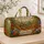 Botanical Sloth In Golden Hammock Floral Garden Getaway Travel Gift For Nature Lovers Quilted Weekend Bag - 4