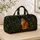 Orange Tabby Cat Enchanted Forest Travel Accessory for Cat Lovers and Nature Fans Quilted Weekend Bag - 4