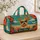 Stylish Terrier In Red Sunglasses For Beach Getaways And Coastal Travel Enthusiasts Quilted Weekend Bag - 4