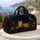 Celestial Tabby Cat Moon And Floral Overnight Travel Companion For Night Garden Lovers Quilted Weekend Bag - 5