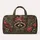 Floral Crown Raccoon With Peonies Sage Botanical Travel Essential for Nature Lovers Quilted Weekend Bag - 6