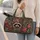 Floral Crown Raccoon With Peonies Sage Botanical Travel Essential for Nature Lovers Quilted Weekend Bag - 2
