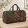 Floral Crown Raccoon With Peonies Sage Botanical Travel Essential for Nature Lovers Quilted Weekend Bag - 4