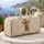 Giraffe And Celestial Stars Name Travel Companion For Chic Holiday Road Getaways Quilted Weekend Bag - 5