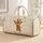 Giraffe And Celestial Stars Name Travel Companion For Chic Holiday Road Getaways Quilted Weekend Bag - 1