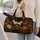 Red Crowned Cranes And Peonies For Elegant Getaways And Travel Gift Giving For Her Quilted Weekend Bag - 2
