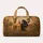 Golden And Black Horses Autumn Meadow Style Getaway For Equestrian Lovers With Name Quilted Weekend Bag - 6