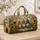 Whimsical Garden Gnomes With Sunflowers For Cottagecore Travel And Gift Giving Fans Quilted Weekend Bag - 4