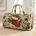 Red Christmas Stocking With Pine Boughs Festive Holiday Travel Gift for Women and Moms Quilted Weekend Bag - 1