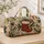 Red Christmas Stocking With Pine Boughs Festive Holiday Travel Gift for Women and Moms Quilted Weekend Bag - 4