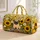 Smiling Pug With Sunflowers And Daisies For Cheerful Travel Getaways And Dog Lovers Quilted Weekend Bag - 1