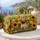 Smiling Pug With Sunflowers And Daisies For Cheerful Travel Getaways And Dog Lovers Quilted Weekend Bag - 5