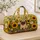 Smiling Pug With Sunflowers And Daisies For Cheerful Travel Getaways And Dog Lovers Quilted Weekend Bag - 4