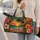 Tropical Sunset Hibiscus Palms For Beach Getaways, Resort Travel And Cruise Lovers Quilted Weekend Bag - 2