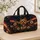 Yorkshire Terrier Americana Florals For Dog Lovers Travel And Overnight Road Trips Quilted Weekend Bag - 4