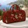 Three Christmas Stockings With Holly For Festive Travel And Seasonal Holiday Gift Giving Quilted Weekend Bag - 5