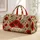 Scarlet Poppy Botanical Travel Essential For Garden Lovers With Vintage Heritage Style Quilted Weekend Bag - 1