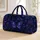 Sapphire Butterfly Midnight Botanical Travel Essential for Women and Holiday Gifting Quilted Weekend Bag - 1