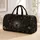 Black Widow Spiderweb Gothic Botanical Travel Essential for Dark Academia Lovers Quilted Weekend Bag - 1
