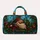 Santa, Holly And Fir Tree Holiday Travel Gift For Christmas Lovers Quilted Weekend Bag - 6