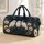 Snowy White Owls On Navy Winter Florals For Christmas Travel And Overnight Stays Quilted Weekend Bag - 1
