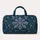 Icy Blue Snowflake Medallion For Christmas Travel, Winter Getaways And Gift Giving Quilted Weekend Bag - 6