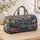 Vintage Bluebird Garden Fountain Getaway Gift For Bird Lovers On Trips With Your Name Quilted Weekend Bag - 4