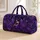 Purple Fairy Ballerina In Violet Floral Garden Art Nouveau Travel Gift For Fantasy Lovers Quilted Weekend Bag - 1