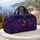 Purple Fairy Ballerina In Violet Floral Garden Art Nouveau Travel Gift For Fantasy Lovers Quilted Weekend Bag - 5
