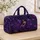 Purple Fairy Ballerina In Violet Floral Garden Art Nouveau Travel Gift For Fantasy Lovers Quilted Weekend Bag - 4
