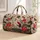 Red-Crowned Crane And Lotus Floral Travel Companion For Elegant Getaways And Daily Use Quilted Weekend Bag - 1
