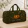 Smiling Pumpkin With Garden Vines For Autumn Getaways And Fall Travel Lovers Gift Quilted Weekend Bag - 4