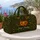 Smiling Pumpkin With Garden Vines For Autumn Getaways And Fall Travel Lovers Gift Quilted Weekend Bag - 5