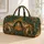 Sacred Elephant Lotus Motif For Bohemian Travel, Retreats And Festival Gift Giving Quilted Weekend Bag - 1