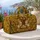 Vintage Easter Rabbits And Decorated Eggs With Floral Tree For Spring Travel Gifts Quilted Weekend Bag - 5
