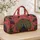 Regal Art Deco Peacock With Jewel Feathers For Travel, Weddings And Gift Giving Occasions Quilted Weekend Bag - 4