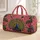 Regal Art Deco Peacock With Jewel Feathers For Travel, Weddings And Gift Giving Occasions Quilted Weekend Bag - 1