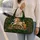 Emerald Unicorn With Jewel Treasure For Fantasy Getaways And Weekend Adventure Trips Quilted Weekend Bag - 2