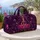 Lotus Goddess Meditation Floral Damask for Yoga Retreats and Spiritual Travelers Quilted Weekend Bag - 5