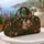 Crowned White Rabbit In Gold Floral Carriage For Easter Travel And Spring Getaways Quilted Weekend Bag - 5