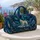 Stained Glass Polar Bear Under Aurora Northern Lights Travel Gift For Winter Lovers Quilted Weekend Bag - 5