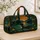 Stained Glass Loon Mountain Lake Sunset Getaway Gift For Birdwatchers And Campers Quilted Weekend Bag - 4