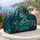 Stained Glass Dolphins Leaping Through Waves for Coastal Getaways and Ocean Lovers Quilted Weekend Bag - 5