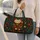 Lucky Cat With Floral Mosaic For Travel, Getaways And Good Fortune Gift Lovers Quilted Weekend Bag - 2