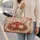 Blush Pumpkin Rose Eucalyptus Autumn Harvest Getaway Gift for Boho Women Travelers Quilted Weekend Bag - 2