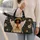 Black Guardian Angel With Gold Halo For Christmas Travel And Faith Based Holiday Gifting Quilted Weekend Bag - 2