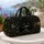 Black Cat Brushing Teeth Vintage Gothic Overnight Travel Gift for Halloween Lovers Quilted Weekend Bag - 5