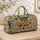 Retro Floral Happy Place Sunflower Garden For Housewarming Gifts And Weekend Travel Quilted Weekend Bag - 4