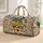 Retro Floral Happy Place Sunflower Garden For Housewarming Gifts And Weekend Travel Quilted Weekend Bag - 1